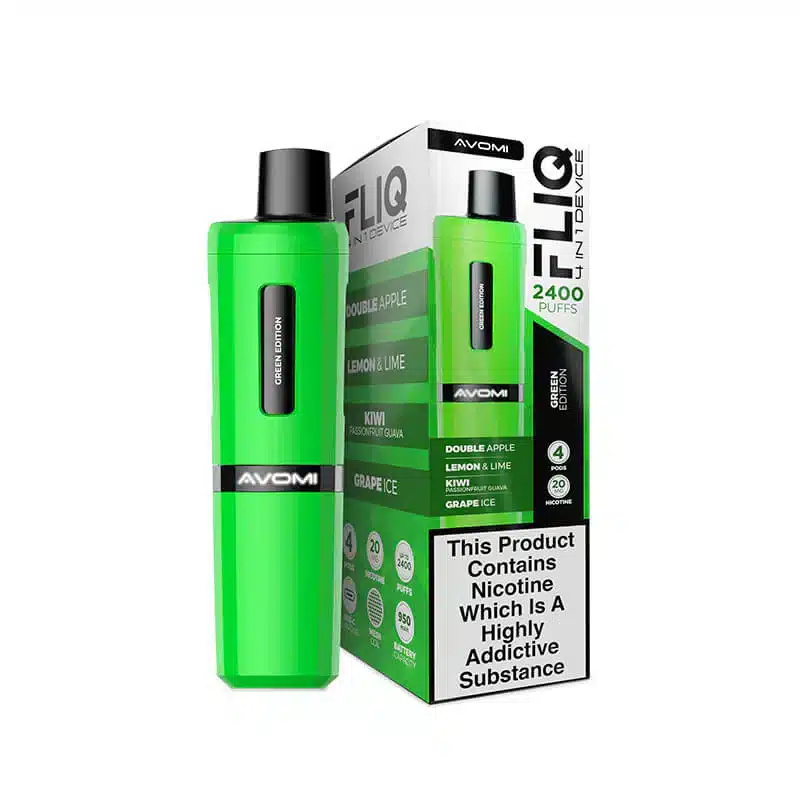 Avomi-FLIQ-4-in-1-Pod-Kit-Green-Editionwebp - Element Vapor Australia