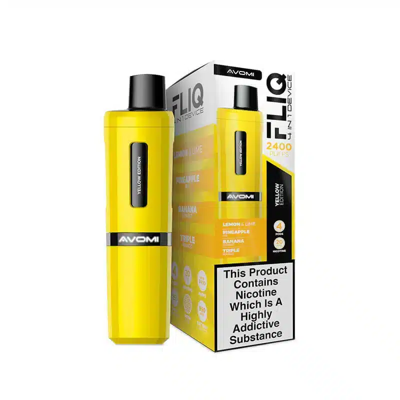 Avomi-FLIQ-4-in-1-Pod-Kit-Yellow-Editionwebp - Element Vapor Australia