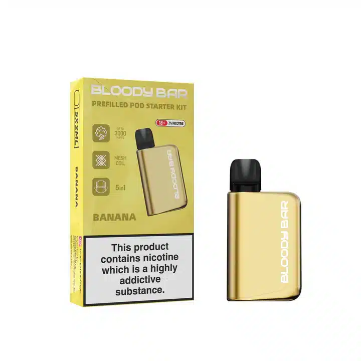 Bloody-Bar-Prefilled-Pod-Kit-5-in-1-Bananawebp - Element Vapor Australia
