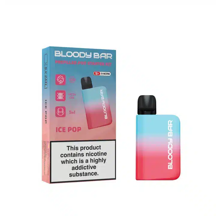 Bloody-Bar-Prefilled-Pod-Kit-5-in-1-Ice-Popwebp - Element Vapor Australia