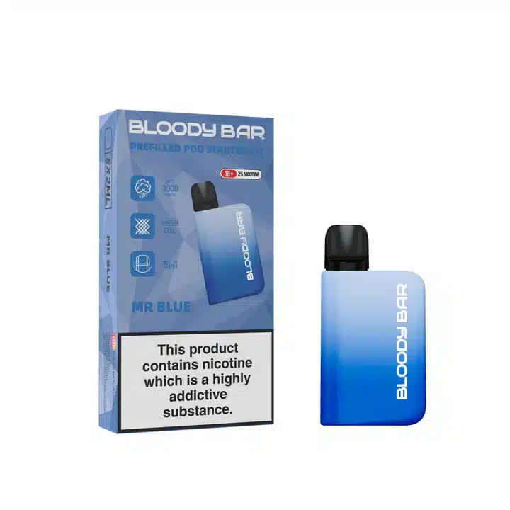 Bloody-Bar-Prefilled-Pod-Kit-5-in-1-Mr-Bluewebp - Element Vapor Australia