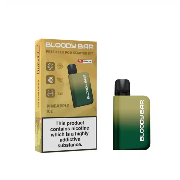 Bloody-Bar-Prefilled-Pod-Kit-5-in-1-Pineapple-Icewebp - Element Vapor Australia