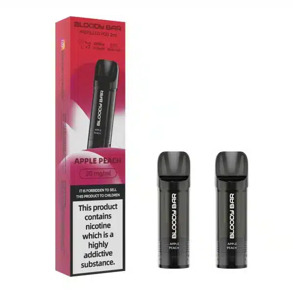 Bloody_Bar_Prefilled_Pod_2ml_APPLE-PEACH-scaled-e1717671791166webp - Element Vapor Australia