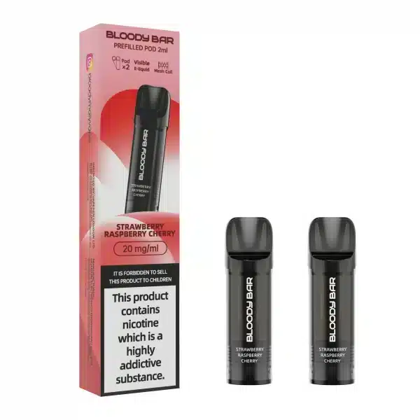 Bloody_Bar_Prefilled_Pod_2ml_STRAWBERRY-RASPBERRY-CHERRY-scaled-e1717672006799webp - Element Vapor Australia