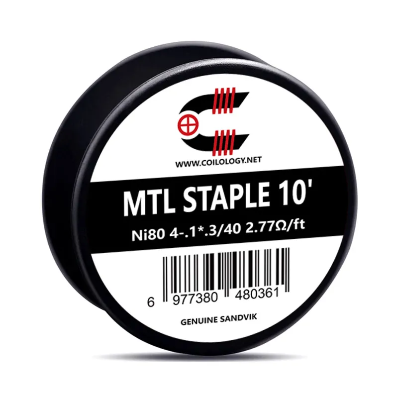 Coilology-Sandvik-Prebuilt-Wire-Spools-MTL-Staple-Ni80webp - Element Vapor Australia