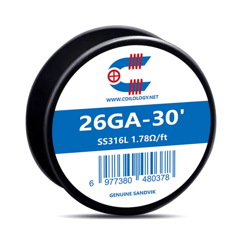 Coilology-Sandvik-Prebuilt-Wire-Spools-SS316L-26GAwebp - Element Vapor Australia