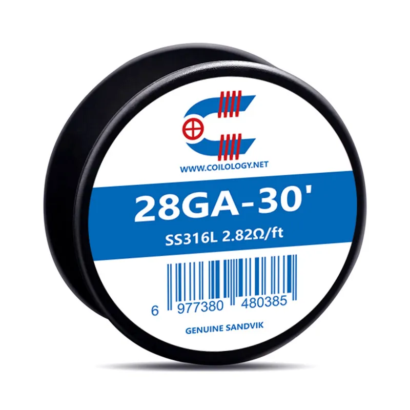 Coilology-Sandvik-Prebuilt-Wire-Spools-SS316L-28GAwebp - Element Vapor Australia