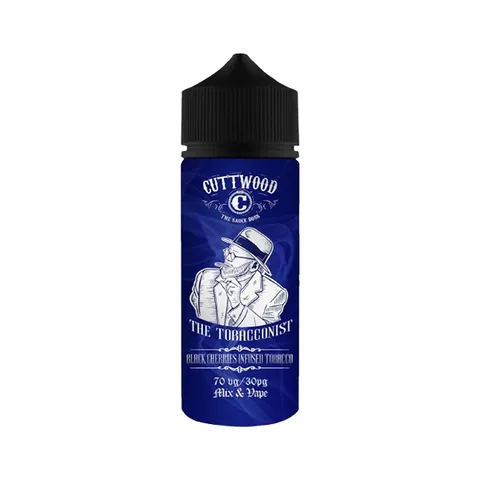 Cuttwood-The-Tobacconist-E-Liquid-100ml-Black-Cherries-Infused-Tobaccowebp - Element Vapor Australia