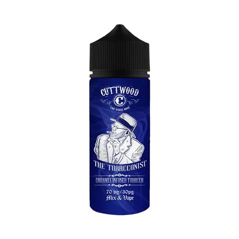 Cuttwood-The-Tobacconist-E-Liquid-100ml-Caramel-Infused-Tobaccowebp - Element Vapor Australia