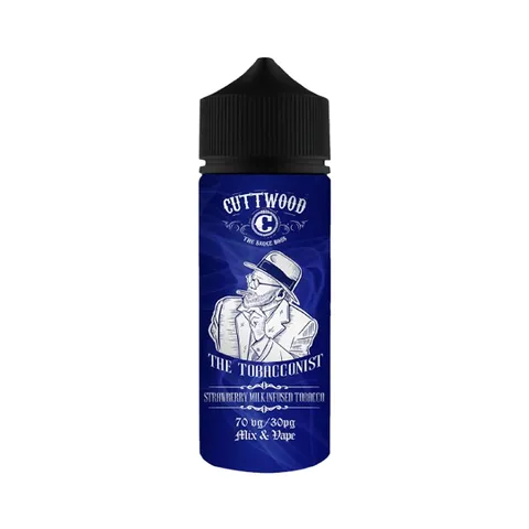 Cuttwood-The-Tobacconist-E-Liquid-100ml-Strawberry-Infused-Tobaccowebp - Element Vapor Australia