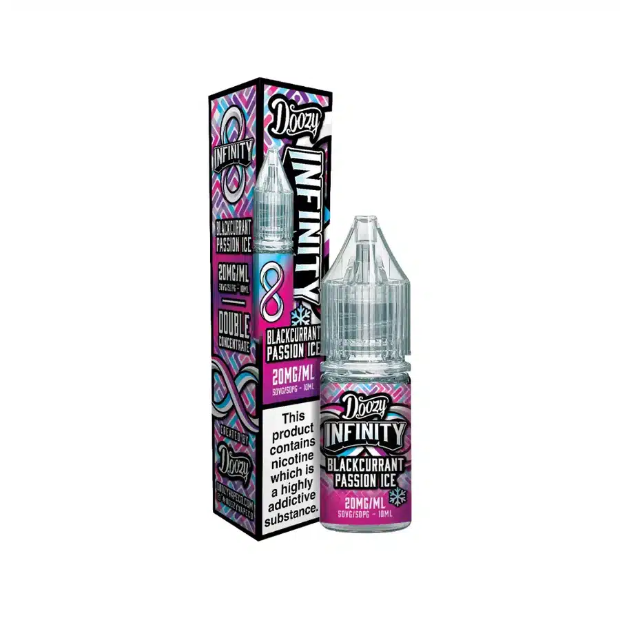 Doozy-Infinity-Nic-Salts-Blackcurrant-Passion-Ice-10mlwebp - Element Vapor Australia