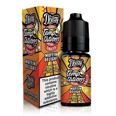 Doozy-Temptations-Nic-Salt-10ml-Muffin-Delightjpg - Element Vapor Australia