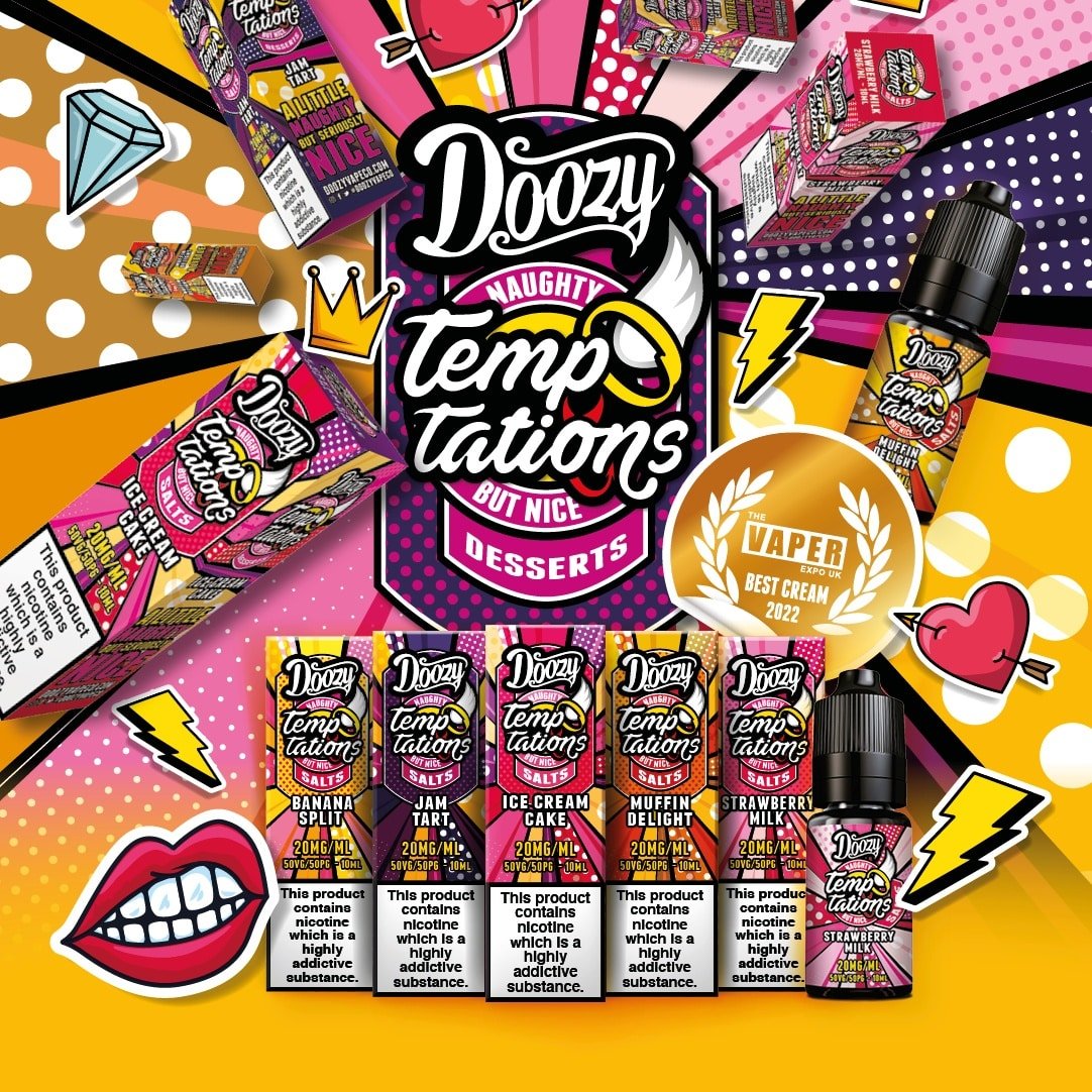 Doozy-Temptations-Nic-Salt-10ml-Promojpg - Element Vapor Australia