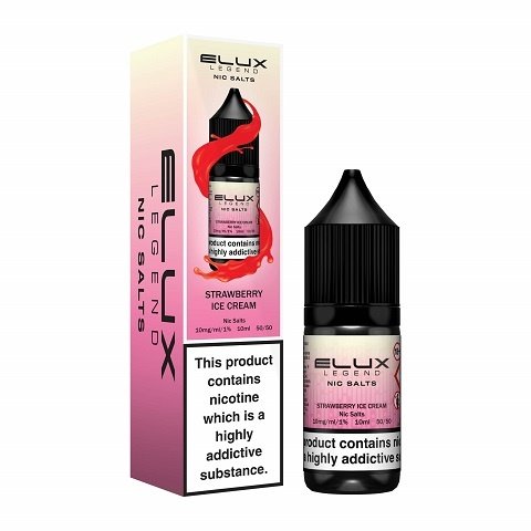 Elux-Legend-Nic-Salts-10ml-Strawberry-Ice-Creamjpg - Element Vapor Australia