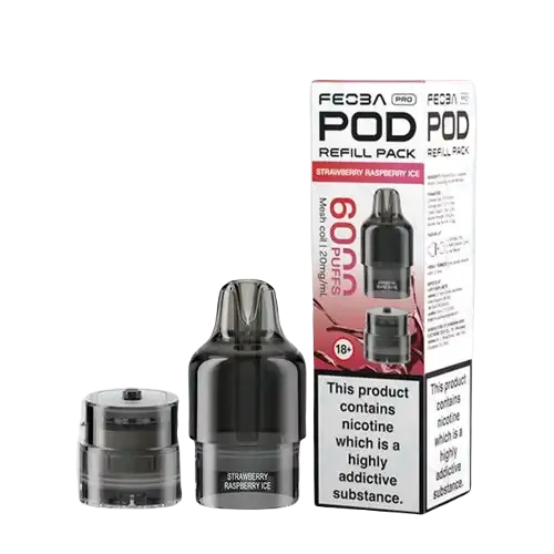 FEOBA-Pro-6000-Prefilled-Pods-Strawberry-Raspberry-Icewebp - Element Vapor Australia