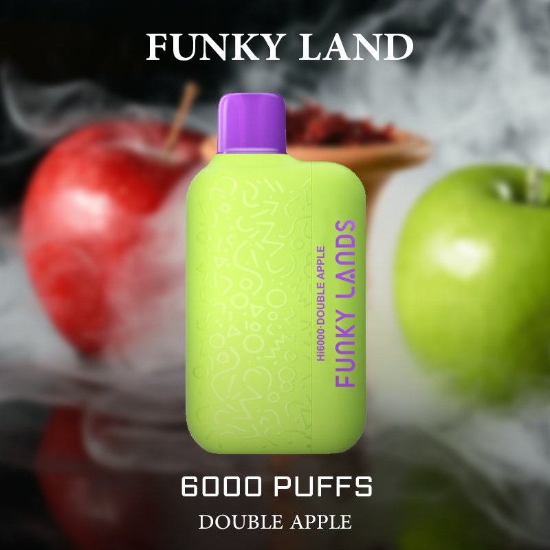 FUNKY-LAND-DOUBLE-APPLE-6000-PUFFSjpg - Element Vapor Australia