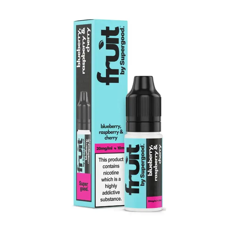 Fruit-By-Supergood-10ml-Nic-Salt-Blueberry-Raspberry-Cherrywebp - Element Vapor Australia