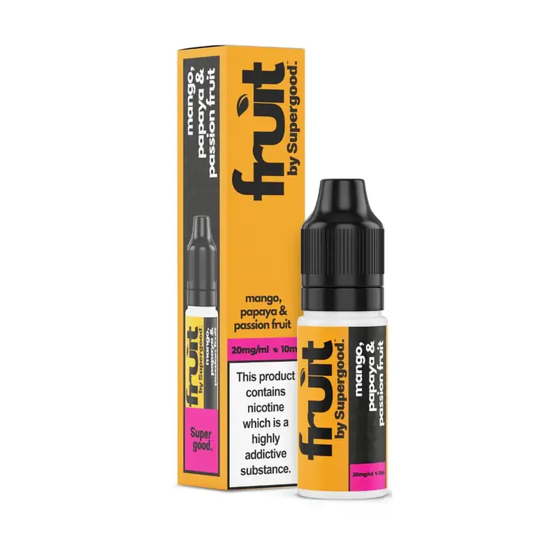 Fruit-By-Supergood-10ml-Nic-Salt-Mango-Papaya-Passionfruitwebp - Element Vapor Australia