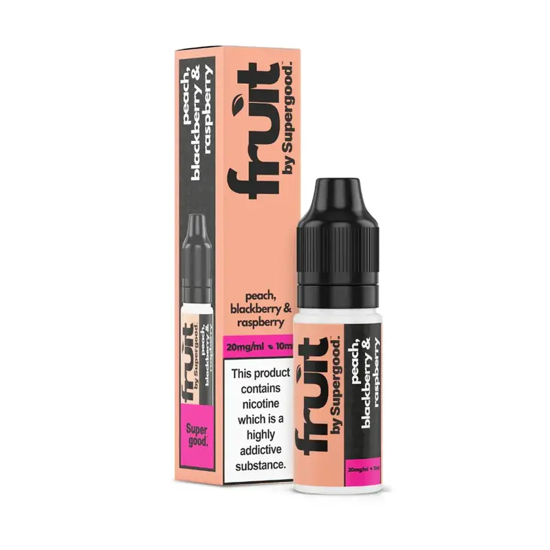 Fruit-By-Supergood-10ml-Nic-Salt-Peach-Blackberry-Raspberrywebp - Element Vapor Australia