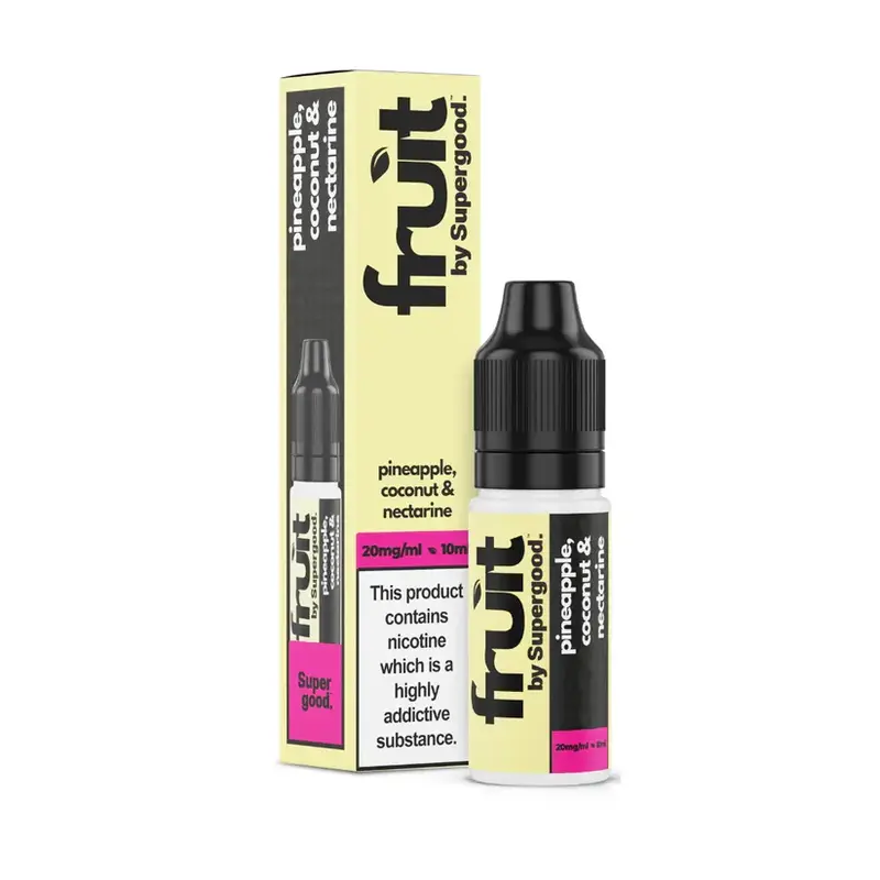 Fruit-By-Supergood-10ml-Nic-Salt-Pineapple-Coconut-Nectarinewebp - Element Vapor Australia