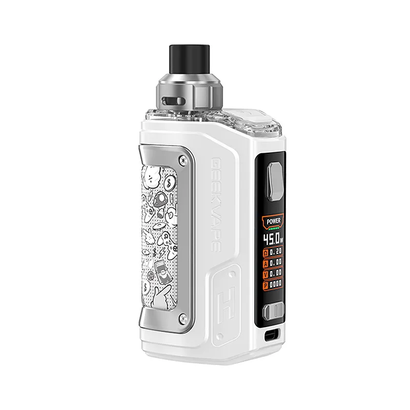 Geekvape-H45-Hero-2-Pod-Kit-Rubber-Whitewebp - Element Vapor Australia