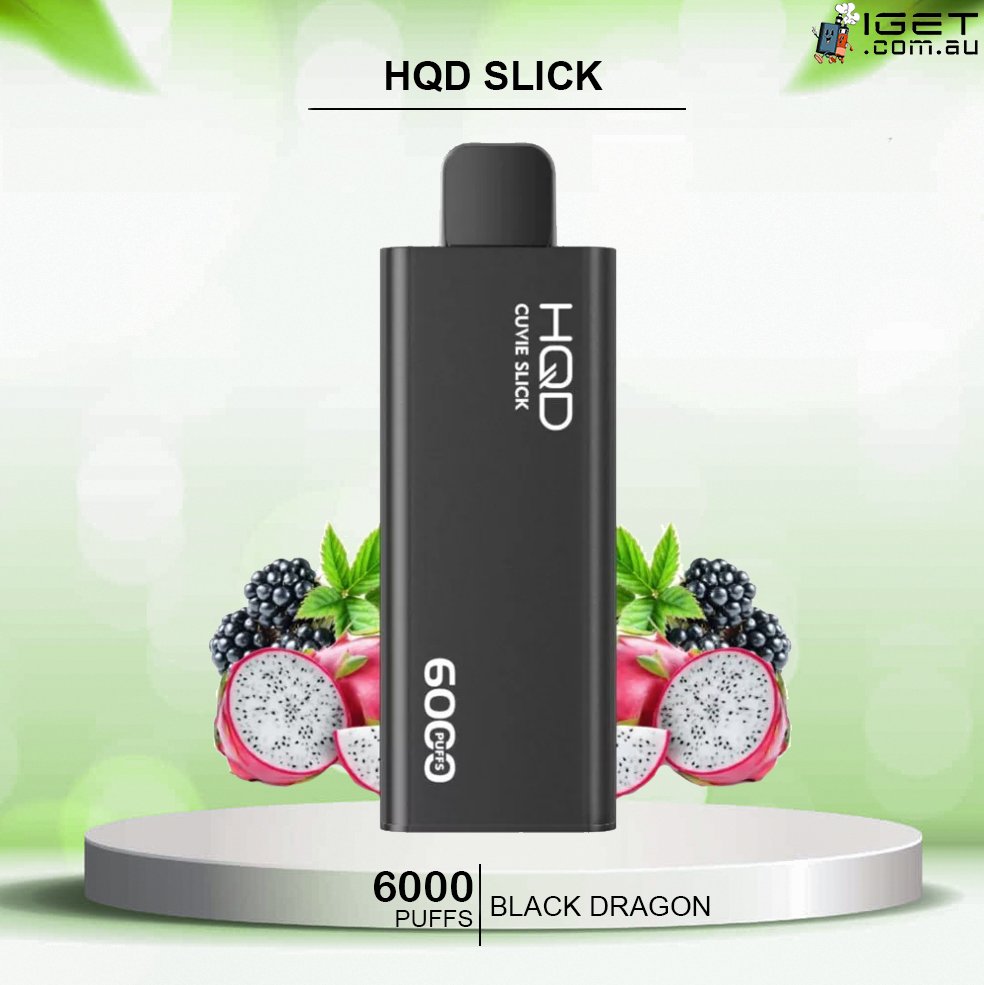 HQD-SLICK-BLACK-DRAGON-6000-PUFFSjpg - Element Vapor Australia
