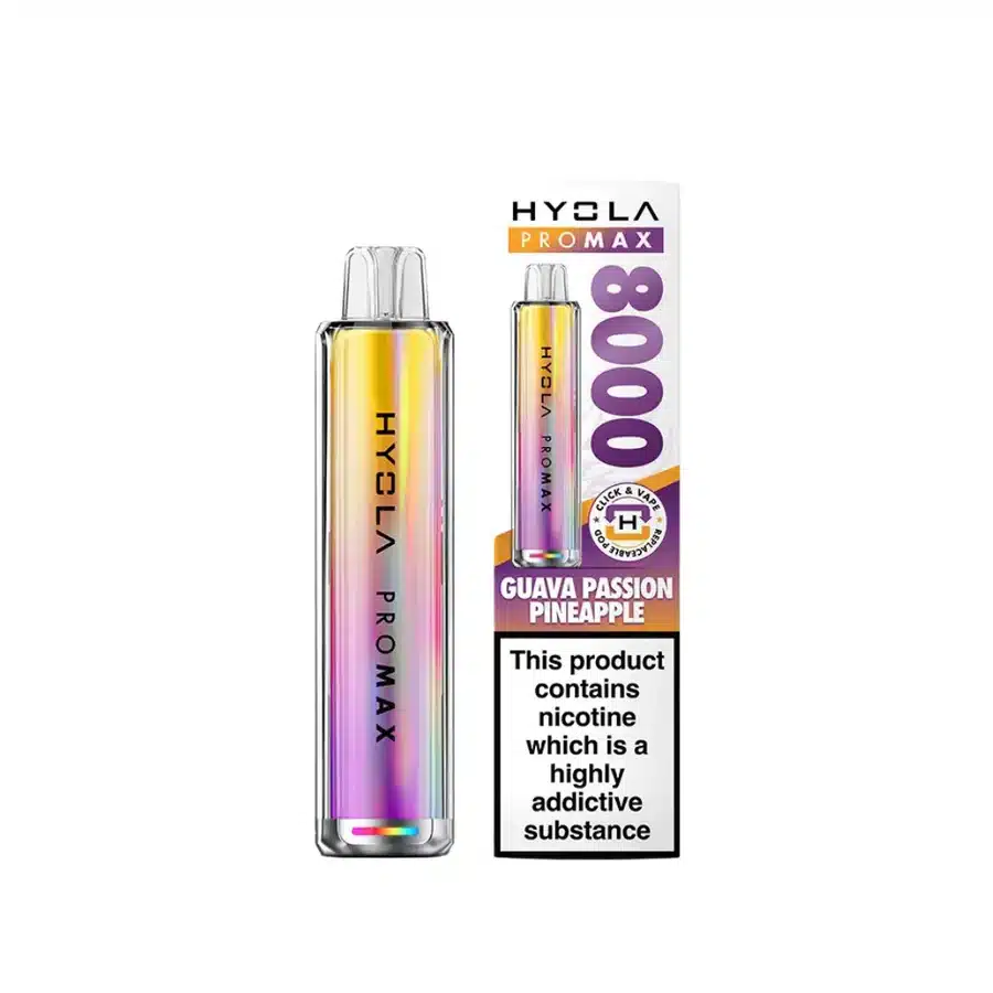 Hyola-Pro-Max-8000-Vape-Kit-Guava-Passion-Pineapplewebp - Element Vapor Australia