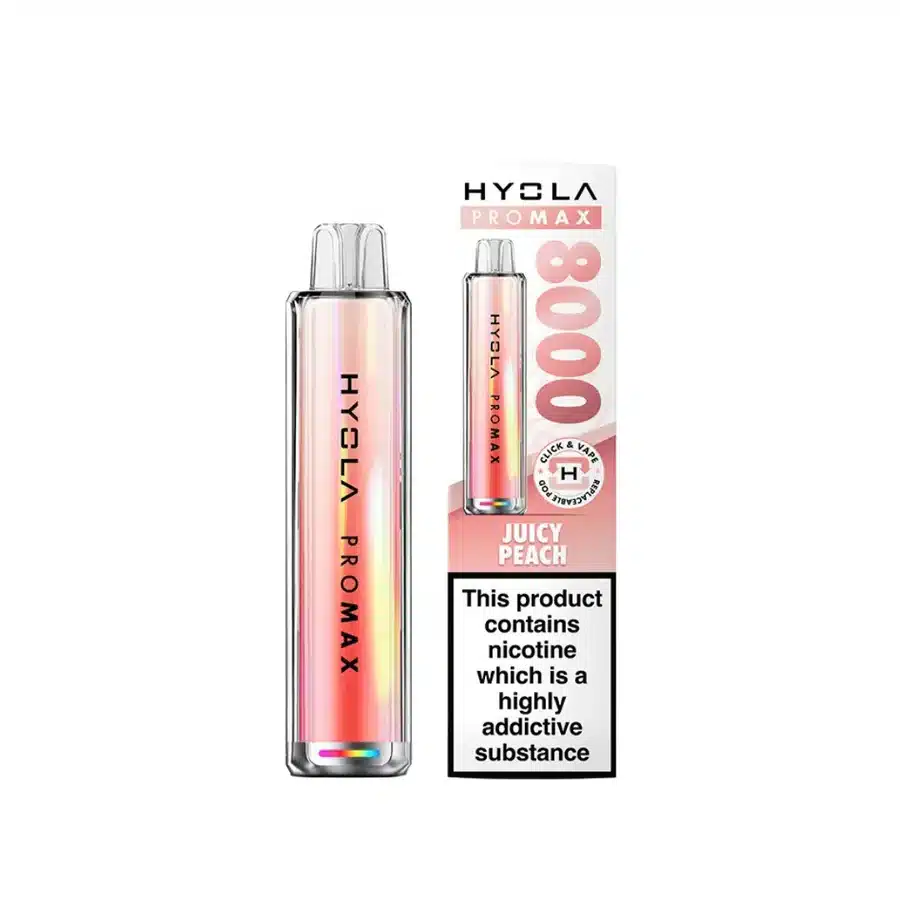 Hyola-Pro-Max-8000-Vape-Kit-Juicy-Peachwebp - Element Vapor Australia