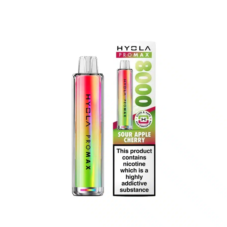 Hyola-Pro-Max-8000-Vape-Kit-Sour-Apple-Cherrywebp - Element Vapor Australia