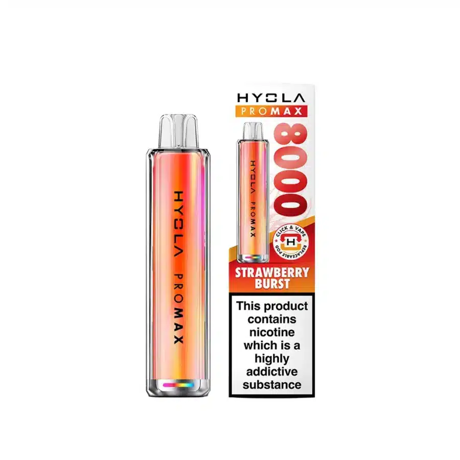 Hyola-Pro-Max-8000-Vape-Kit-Strawberry-Burstwebp - Element Vapor Australia