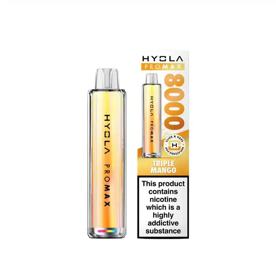 Hyola-Pro-Max-8000-Vape-Kit-Triple-Mangowebp - Element Vapor Australia
