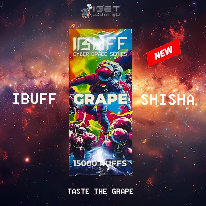 IBUFF-SHISHA-GRAPE-15000-PUFFSjpg - Element Vapor Australia