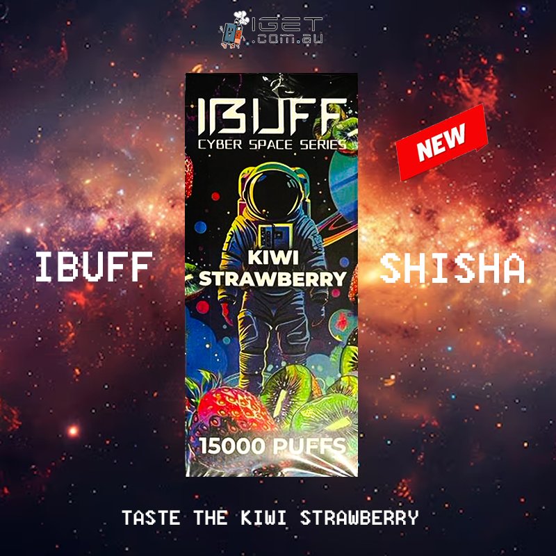 IBUFF-SHISHA-KIWI-STRAWBERRY-15000-PUFFSjpg - Element Vapor Australia