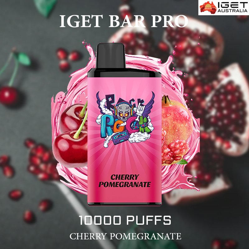 IGET-BAR-PRO-CHERRY-POMEGRANATE-10000-PUFFS-1jpg - Element Vapor Australia