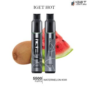 IGET-HOT-WATERMELON-KIWI-5500-PUFFSjpg - Element Vapor Australia