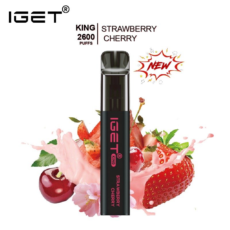 IGET-KING-STRAWBERRY-CHERRY-2600-PUFFSjpeg - Element Vapor Australia