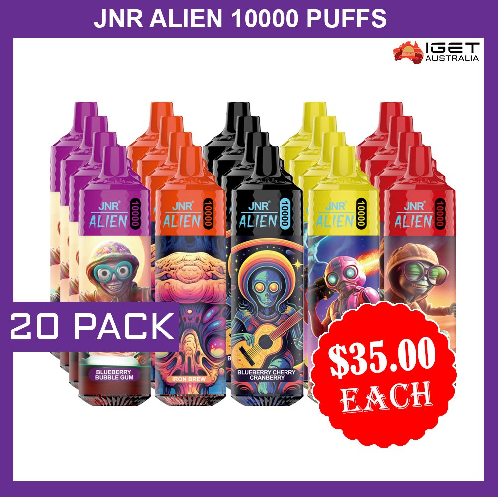 JNR-ALIEN-10000-PUFFS-20-PACKjpg - Element Vapor Australia