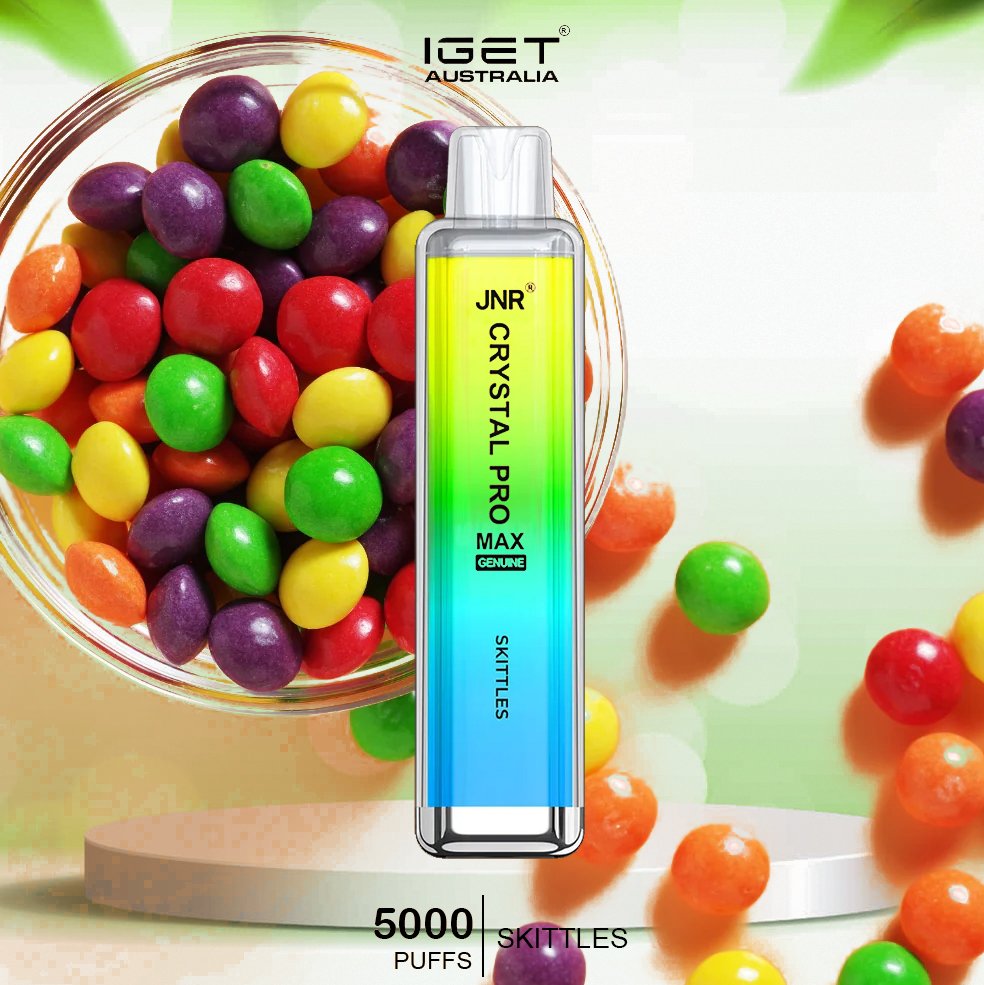 JNR-CRYSTAL-PRO-MAX-SKITTLES-5000-PUFFS-1jpg - Element Vapor Australia