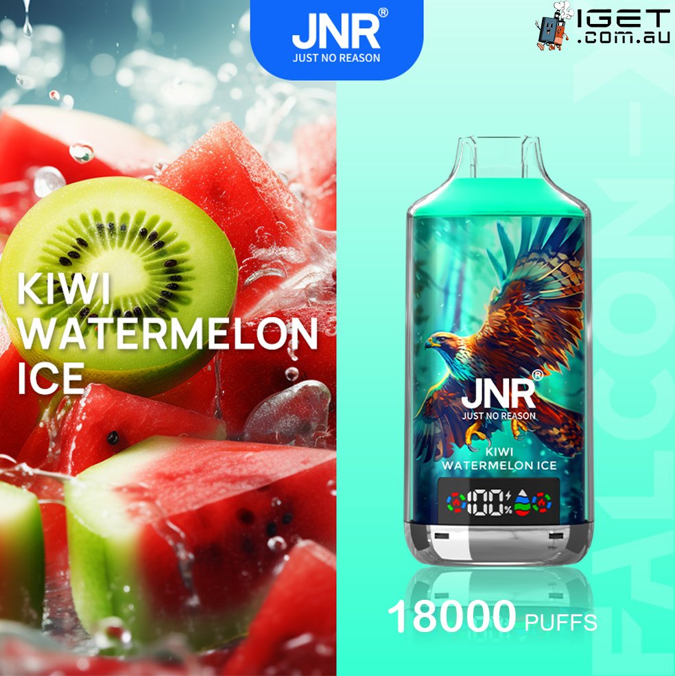 JNR-FALCON-X-KIWI-WATERMELON-ICE-18000-PUFFSjpg - Element Vapor Australia