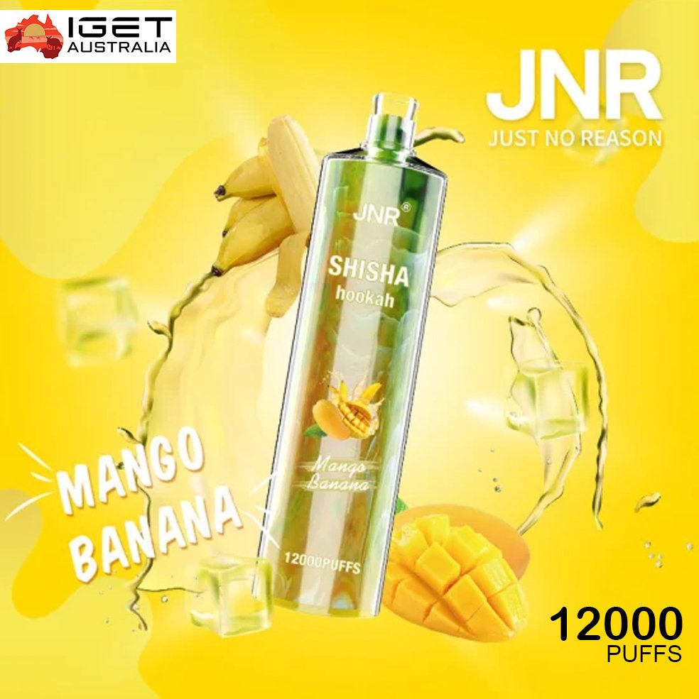 JNR-SHISHA-HOOKAH-MANGO-BANANA-12000-PUFFS-1jpg - Element Vapor Australia