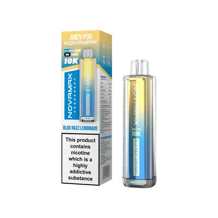 Juicy-Pod-NOVAMAX-10K-Blue-Razz-Lemonadewebp - Element Vapor Australia