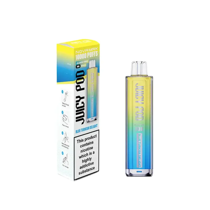 Juicy-Pod-NOVAMAX-10K-Blue-Turkish-Delightwebp - Element Vapor Australia