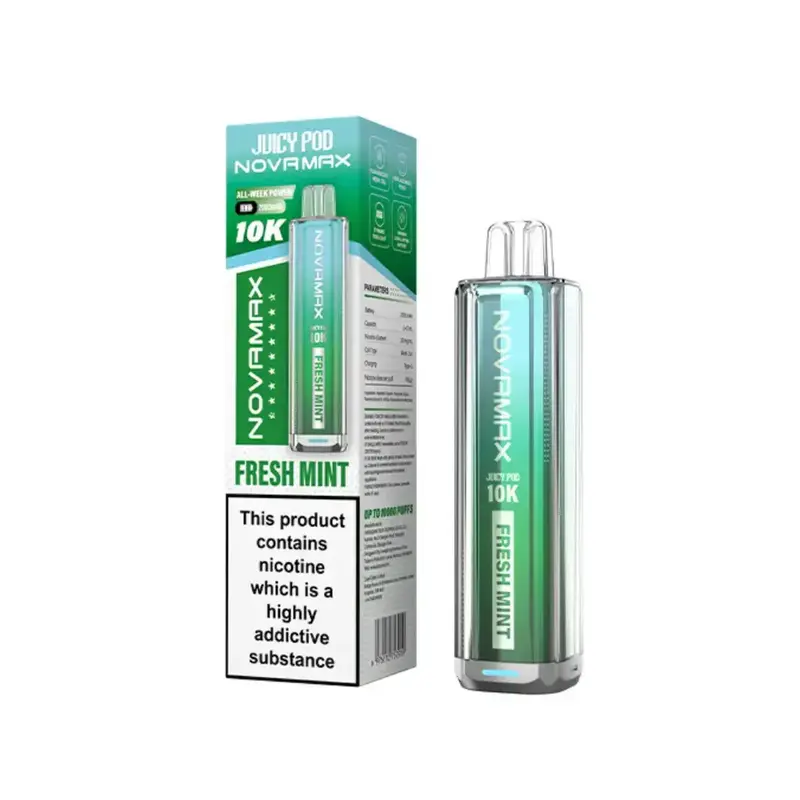 Juicy-Pod-NOVAMAX-10K-Fresh-Mintwebp - Element Vapor Australia