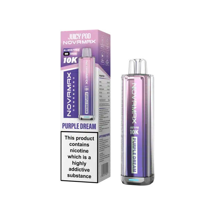 Juicy-Pod-NOVAMAX-10K-Purple-Dreamwebp - Element Vapor Australia
