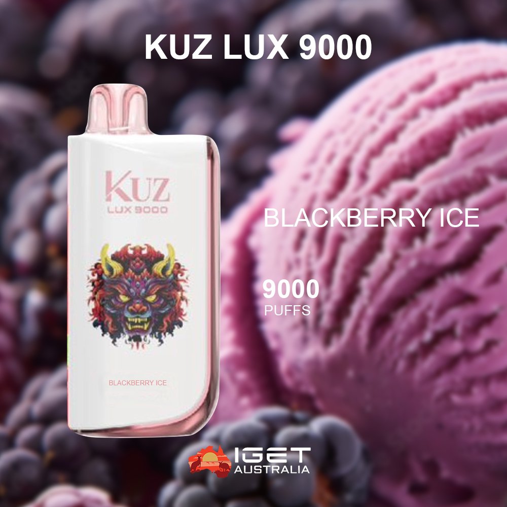 KUZ-LUX-BLACKBERRY-ICE-9000-PUFFSjpg - Element Vapor Australia