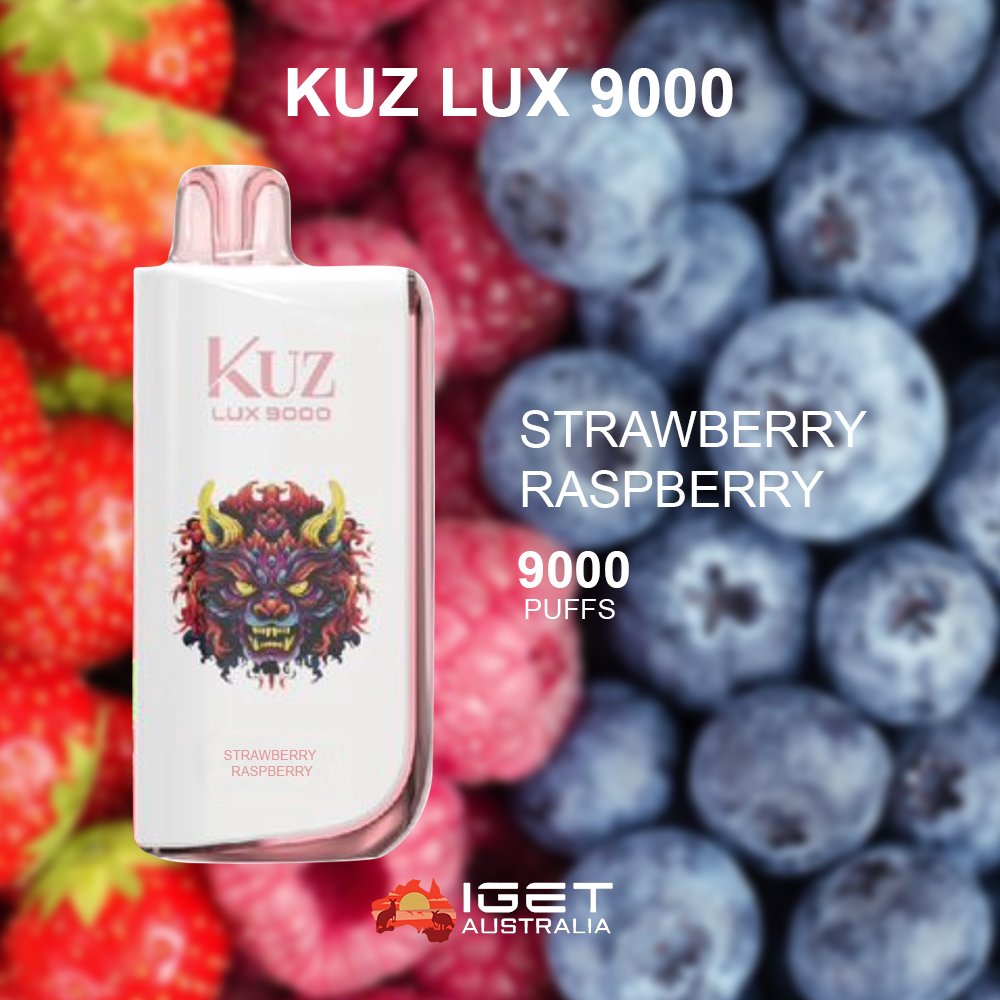 KUZ-LUX-STRAWBERRY-RASPBERRY-9000-PUFFSjpg - Element Vapor Australia