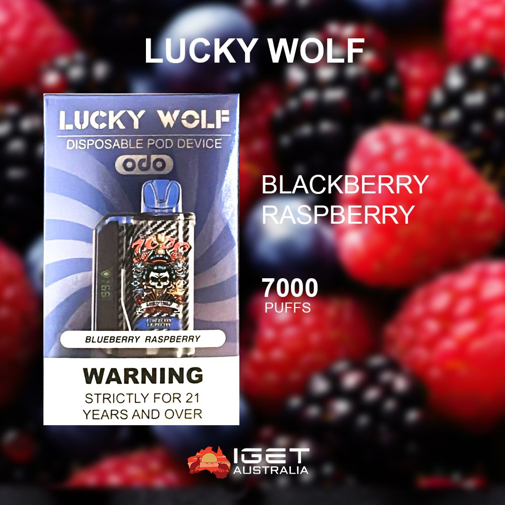 LUCKY-WOLF-BLACKBERRY-RASPBERRY-7000-PUFFSjpg - Element Vapor Australia