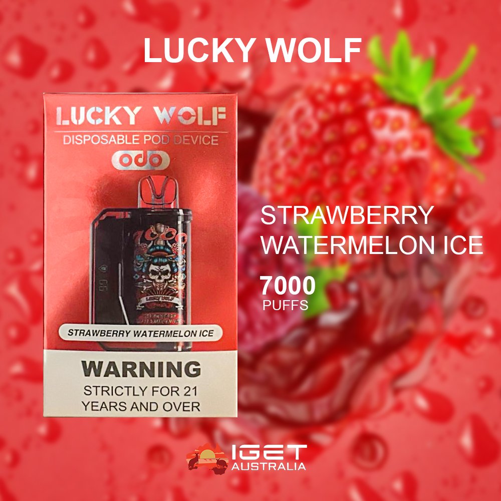 LUCKY-WOLF-STRAWBERRY-WATERMELON-ICE-7000-PUFFSjpg - Element Vapor Australia