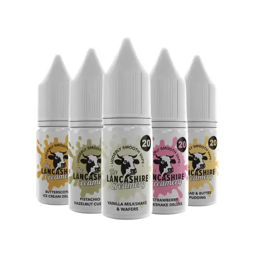 Lancashire-Creamery-Nic-Salts-10ml-Group-Imagewebp - Element Vapor Australia