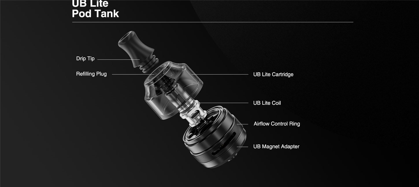 Lost-Vape-Thelema-Mini-45W-Kit-UB-Lite-Pod-Blownjpg - Element Vapor Australia